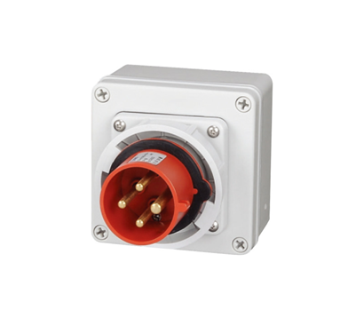 IP67 CEE/IEC surface mounted input plug